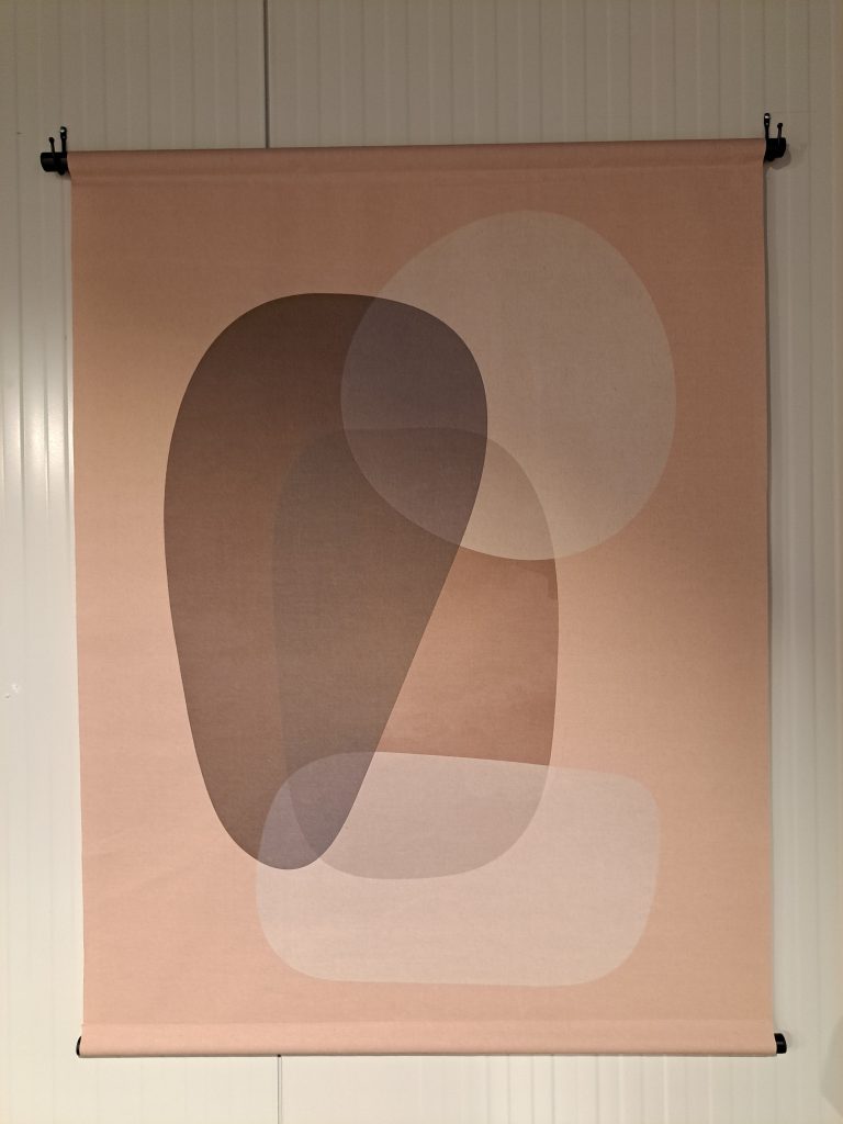 Wall art abstract mat linen with hanger 117x3x147cm