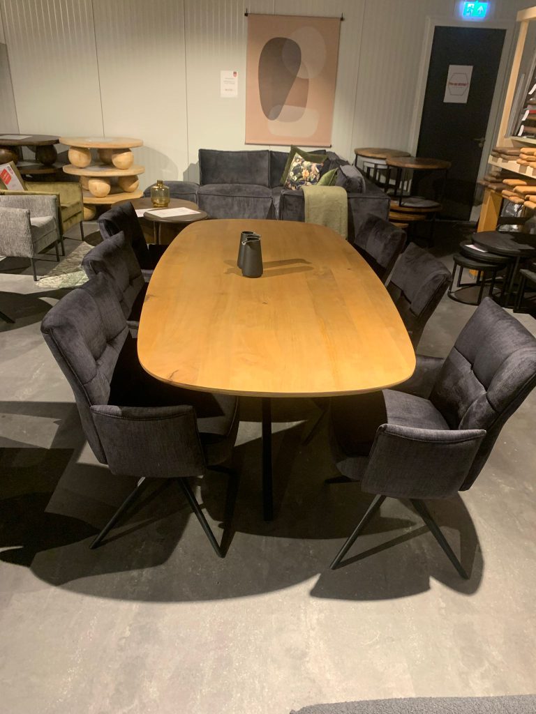 Wave eetkamerstoel Swivel stof Voss 18 Antraciet
