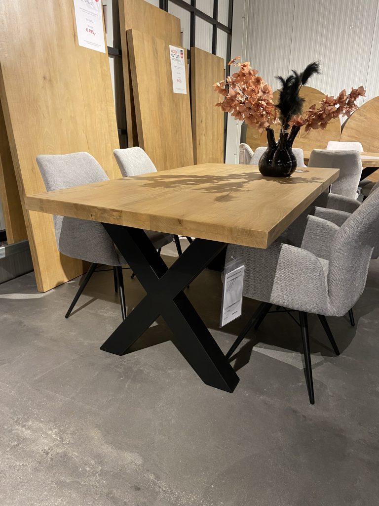 Wodi eettafel 180 X-poot